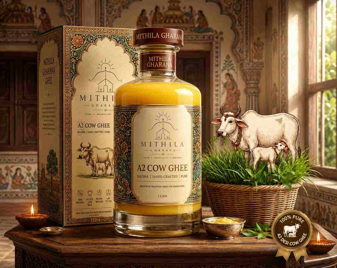 Traditional cow ghee from the Indian pantry