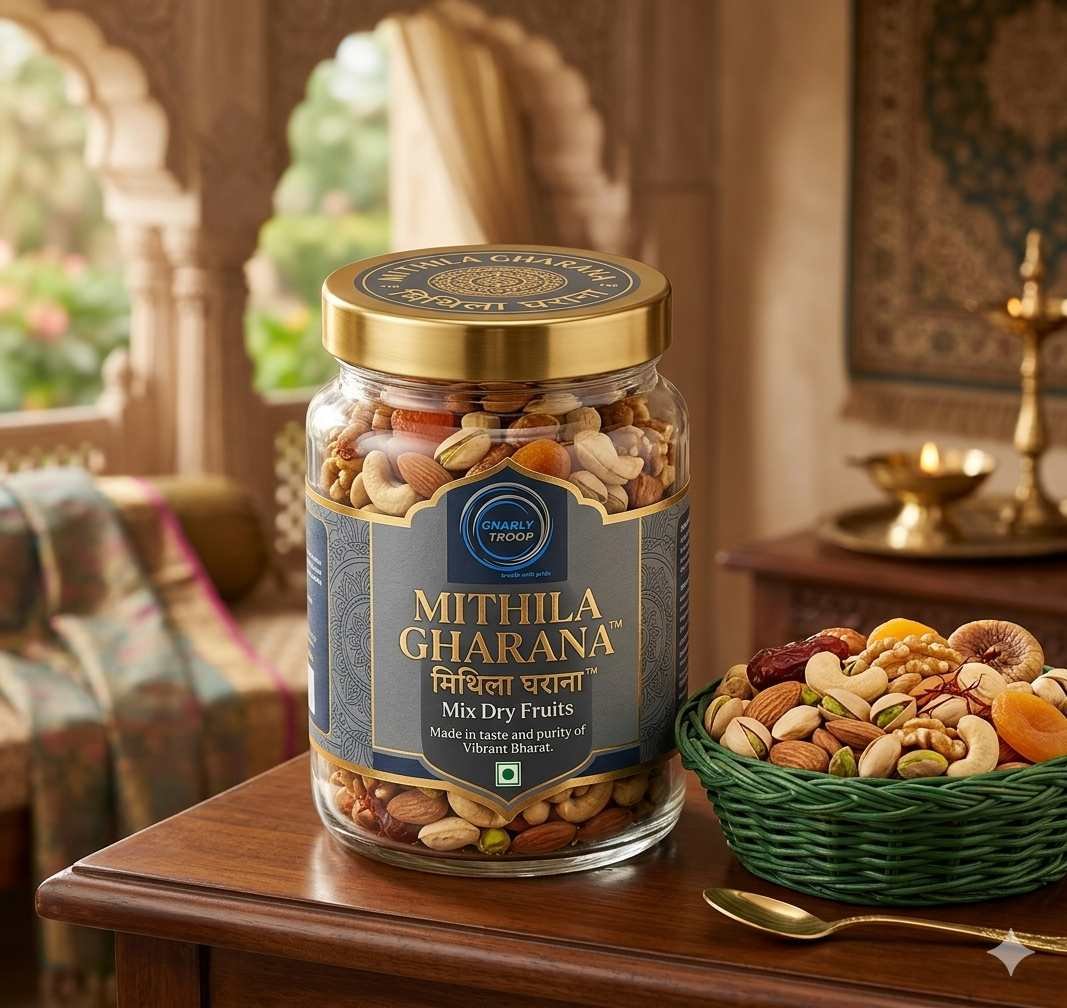 Dry fruits arranged for gifting